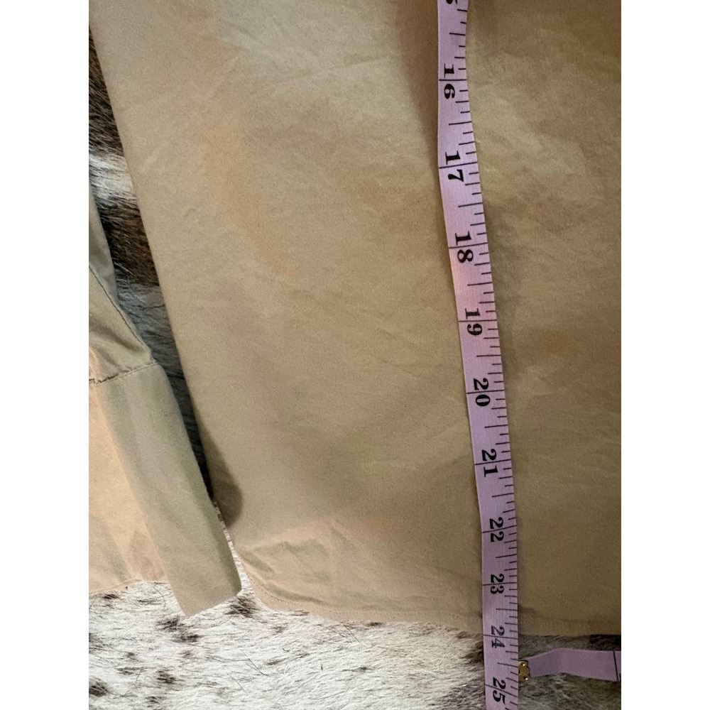 MaxMara Weekend Women Tan Button Down Shirt Size Small - Picture 7 of 7